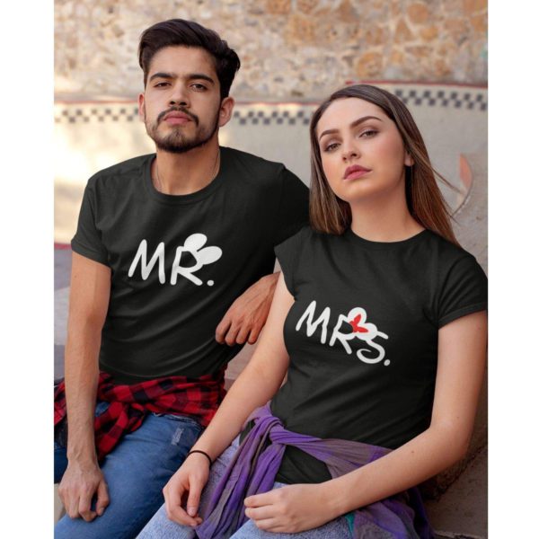 Mickey Minnie Mr & Mrs Matching Couple T-shirt