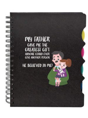 Wirebound Printed Notebook for Dad