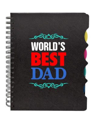 Worlds Best Dad Printed Notebook