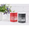 Birthday Gifts for Mom Dad 325 Ml Coffee Mug Set of 2 with Tea Coaster - Starry Beautiful Mother Father