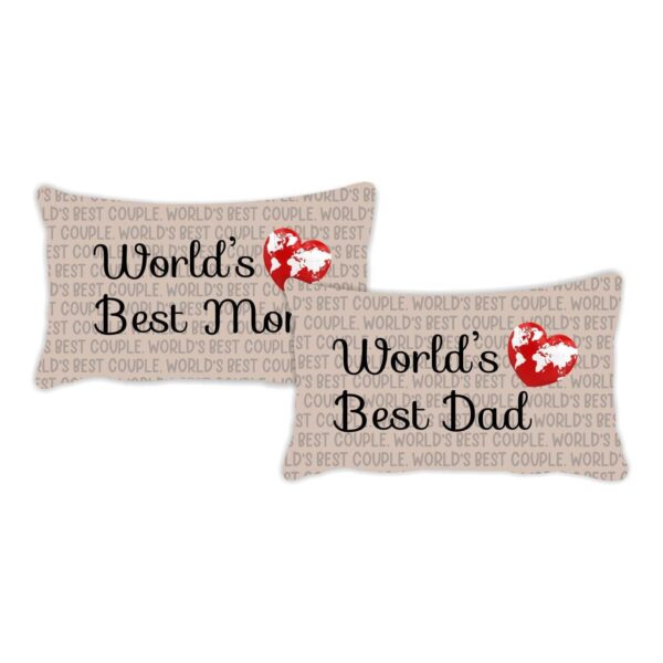 Worlds Best Mom Dad Bedsheet for Parents