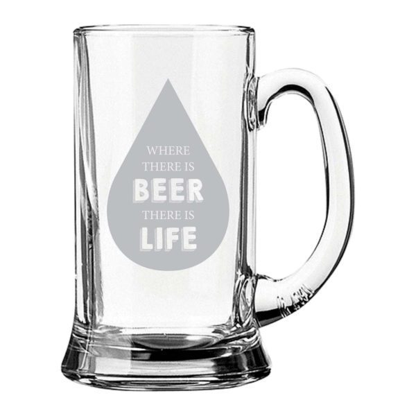 Beer Life Engraved Beer Mug Set Combo