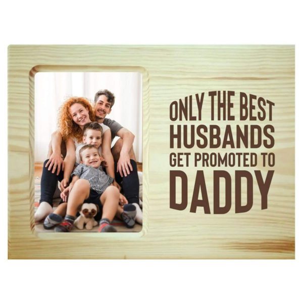 Love you Dad Engraved Wooden Photoframe