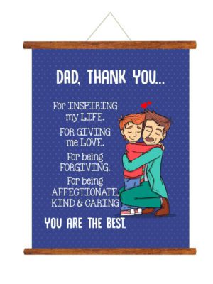 Gifts Thank You Dad Greeting Card Scroll