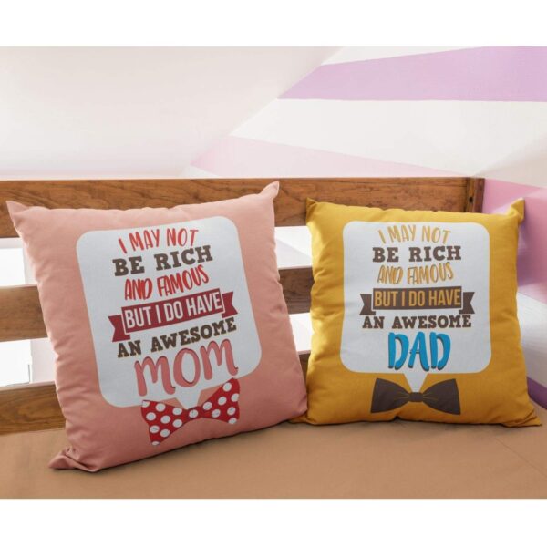 Birthday Gifts for Mom Dad 12 x 12 inches Dog Mom Pets Printed Velvet Cushion Cover Throw Pillow