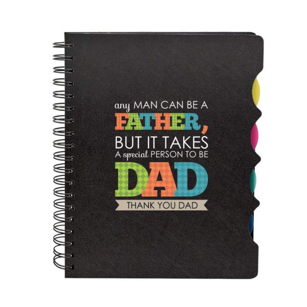 Wirebound Printed Notebook for Dad