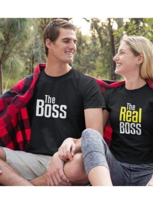 The Boss & The Real Boss Matching Couple T-Shirts