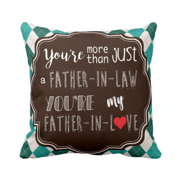 Father-in-Love Printed Velvet Cushion Cover