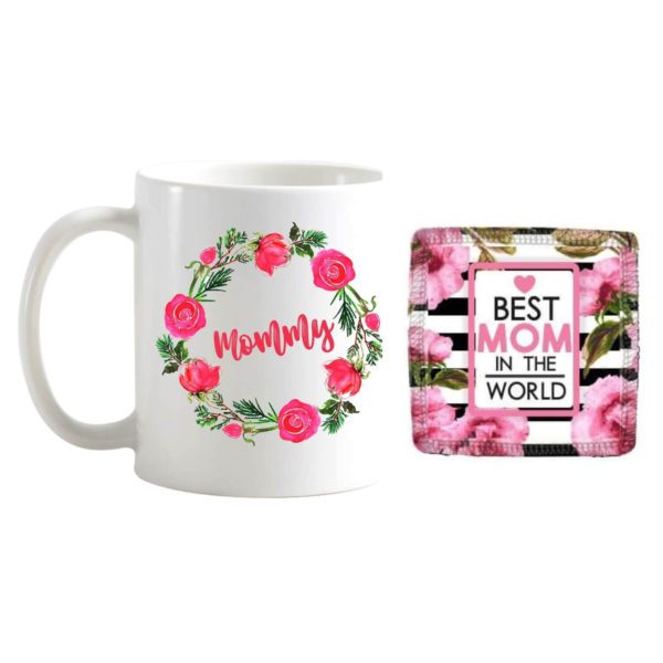 Birthday Gifts for Mom Another Masterpeice by Floral Mommy Combo for Mother Set of 5 - Cushion Cover Mug with