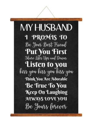 My Husband I Promise To Valentine Scroll