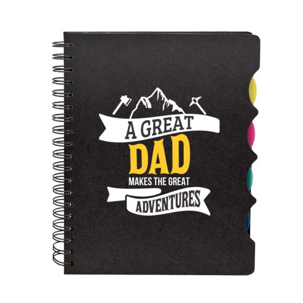 Wirebound Printed Notebook A5 Size, 300 Ruled Pages - Amazing Dad,