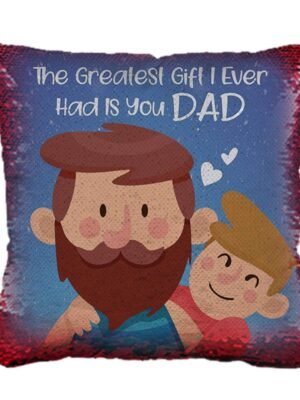 Dad Printed Magic Cushion (with Filler) 12X12 inches