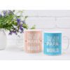 Birthday Gifts for Mom Dad 325 Ml Coffee Mug Set of 2 with Tea Coaster - Starry Beautiful Mother Father