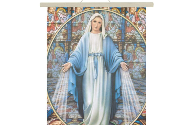 mother mary canvas wall hanging for christmas festive gifting