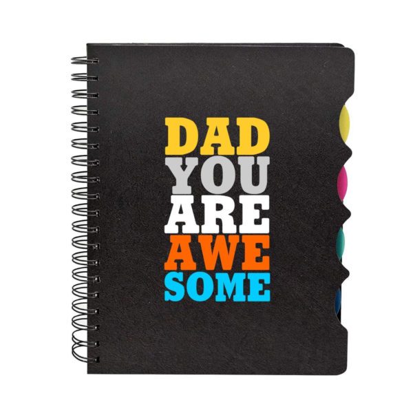 Wirebound Printed Notebook A5 Size, 300 Ruled Pages - Amazing Dad,