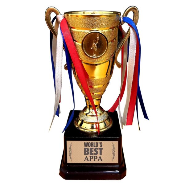 Worlds Best Appa Tamil Trophy Golden Champion Award for Father