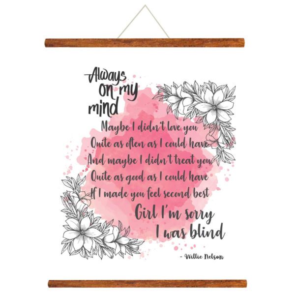 Sorry Greeting Card Gift for Girlfriend Wife You are Always on My Mind Sorry Scroll - 15 x 20 inches