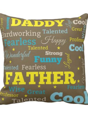 World Art Daddy Cushion Cover for  ( 12X12 inches )