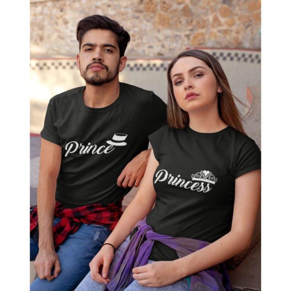 Prince Princess Matching Couple T-Shirts