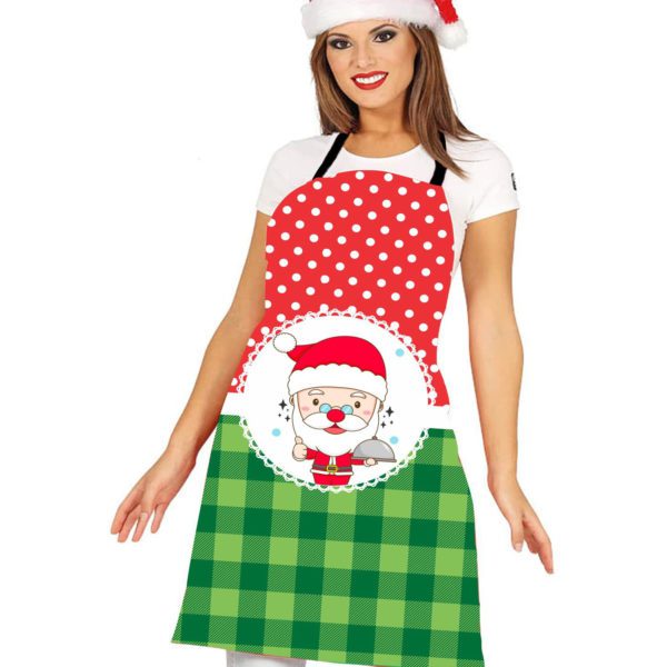 Cute Santa Printed Christmas apron