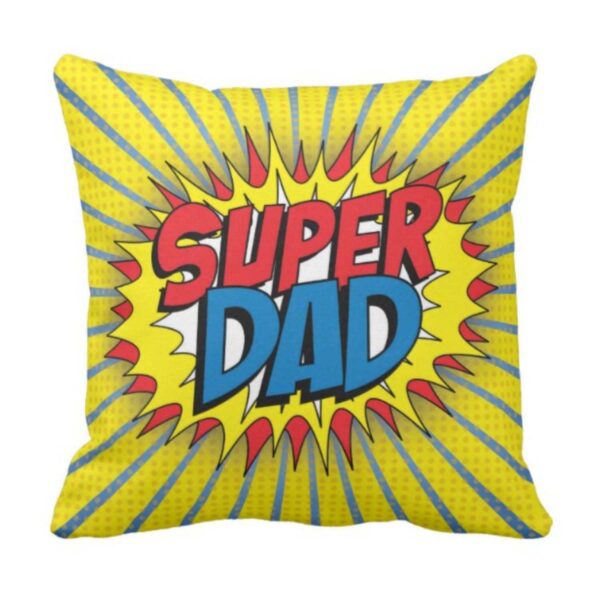 for Parents, Super Mom Dad Cushion Covers 12X12 inches | Wedding Marriage Mothers