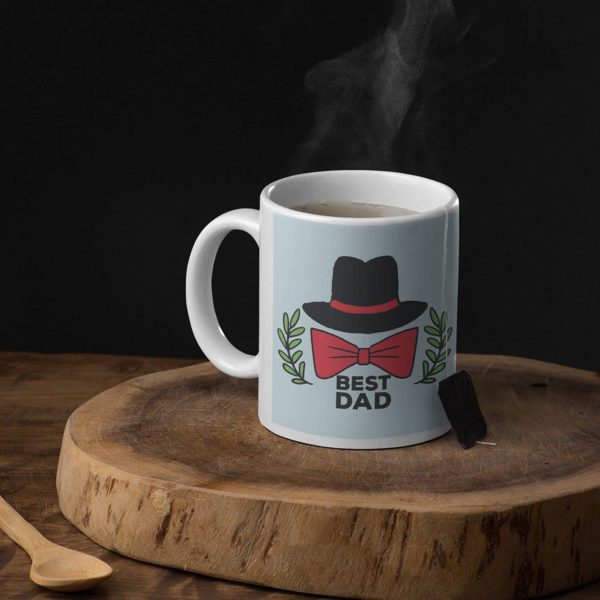 Dad is The Best Coffee Mug with Coaster, Reusable N95 Cup Mask