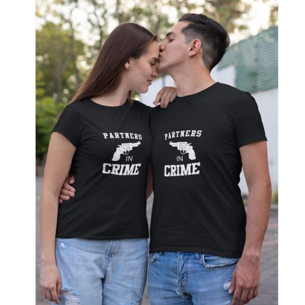 Partners In Crime Matching Couple T-Shirts