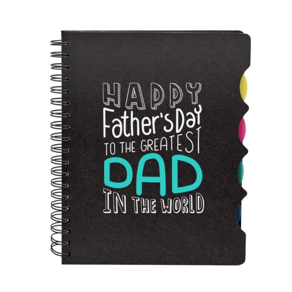 Wirebound Printed Notebook for Dad