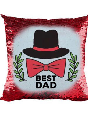 Best Dad Printed Magic Cushion (with Filler) 12X12 inches