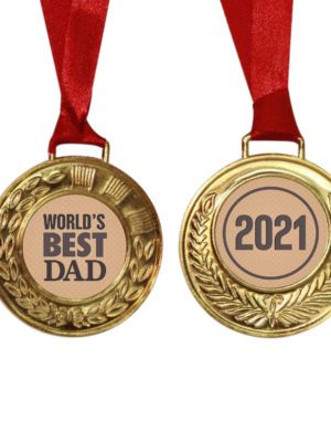 Award Medal Birthday Present - Worlds Best Dad