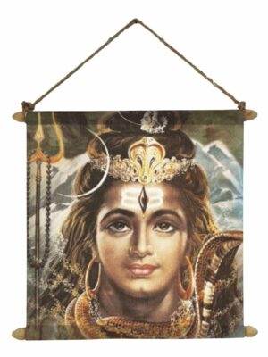 Graceful Buddha Poster Wall Painting Hanging Scroll Canvas - 12 x 12 inches