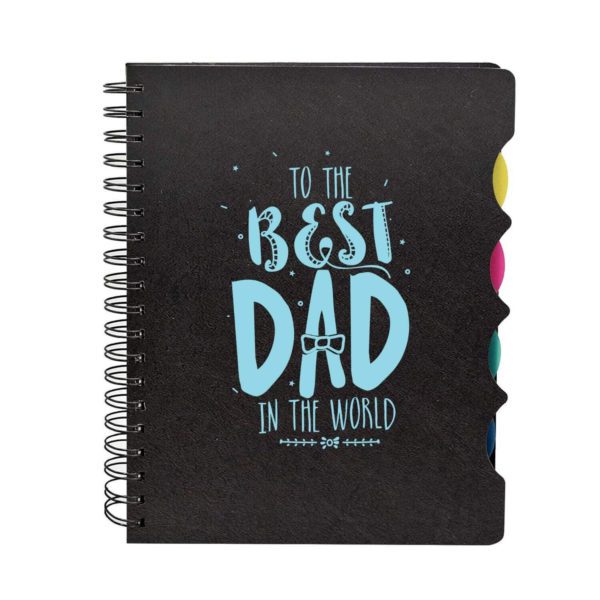 Wirebound Printed Notebook A5 Size, 300 Ruled Pages - Amazing Dad,