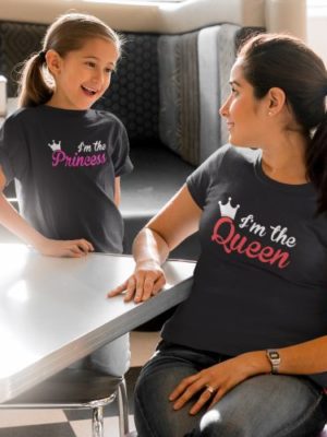 I'm Queen & I'm Princess Matching Family T-shirts