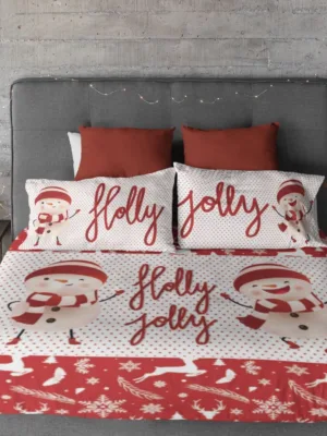 Holly Jolly Christmas Bedsheet