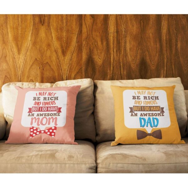 Birthday Gifts for Mom Dad 12 x 12 inches Dog Mom Pets Printed Velvet Cushion Cover Throw Pillow