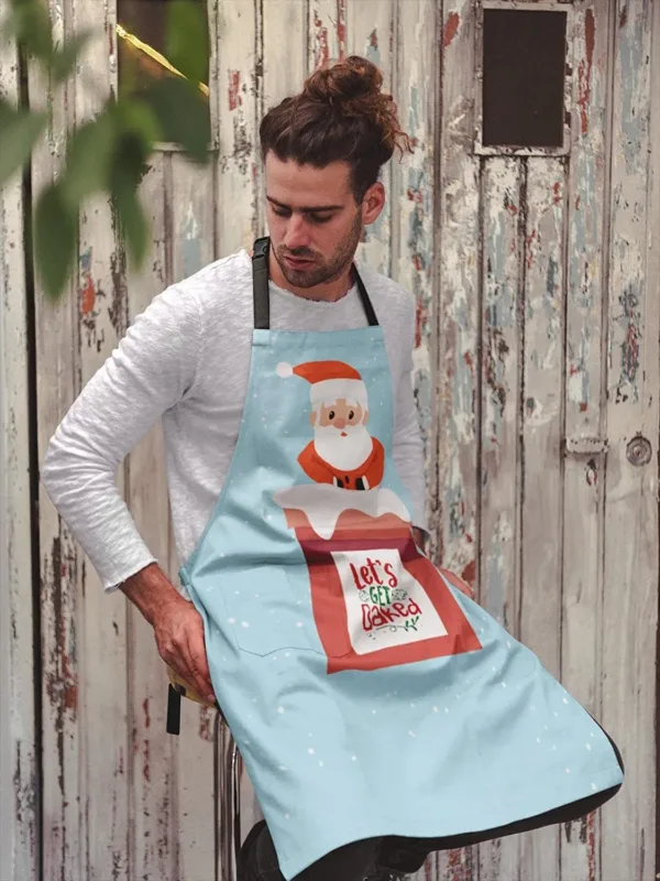 Lets Get Baked Printed Christmas apron