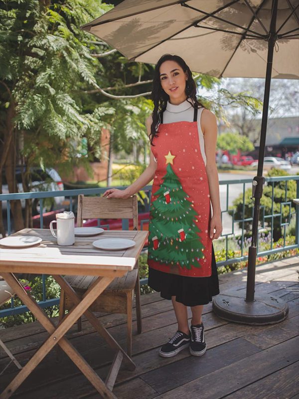 Xmas Tree Printed Christmas apron