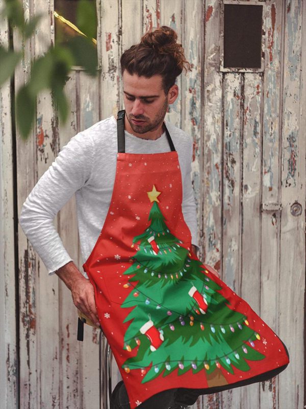 Xmas Tree Printed Christmas apron