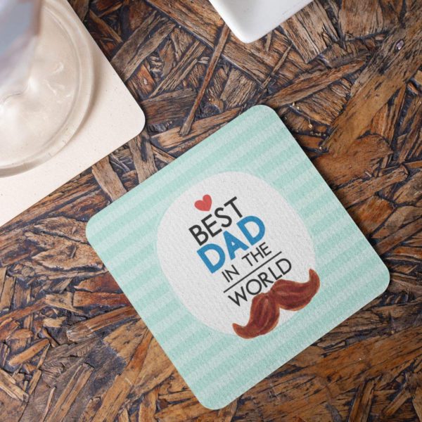 Grill  King Dad Hamper for Father Apron, Mug, Coaster, Cushion Cover, Mousepad (Black) -Set of 5