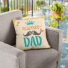 Dad 12 x 12 inches Velvet Cushion Cover