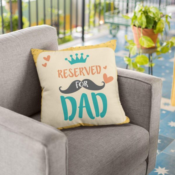 Dad 12 x 12 inches Velvet Cushion Cover