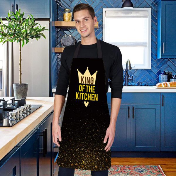 Birthday Gifts for Husband, King of The Kitchen Chef Apron,