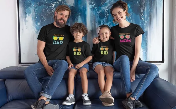 Pretty Cool Family Matching Family T-shirts