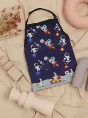 Astronaut On The Rocket Kid Apron