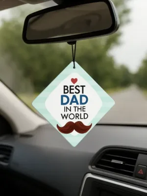 Best Dad in The World Car Hanging