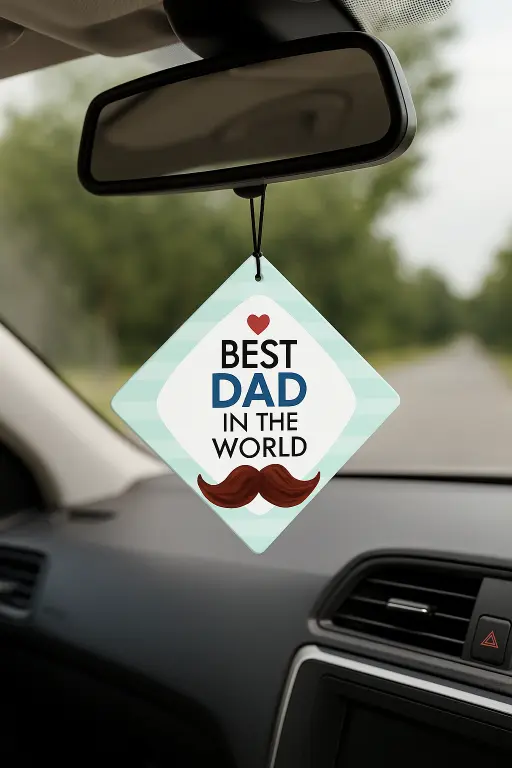 Best Dad in The World Car Hanging