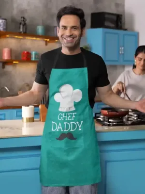 Chef Daddy Apron With Chef Hat