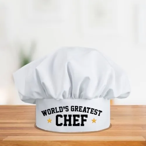 World's Greatest Dad Apron With Chef Hat