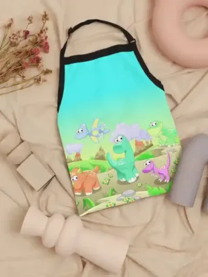 Cute Dinosaur Kid Apron