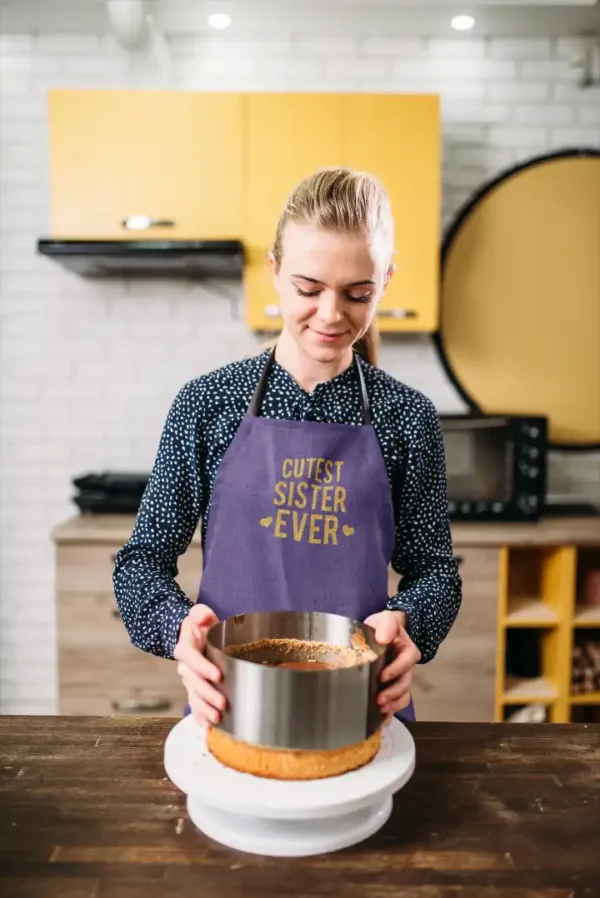 Cutest Sister Ever Apron with Chef Hat